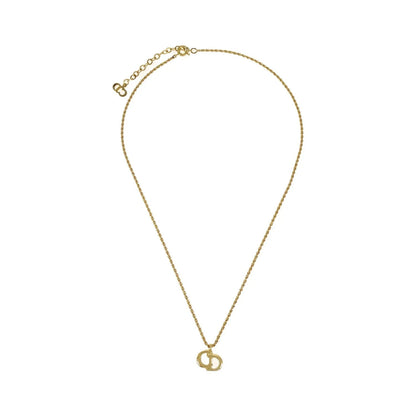 Christian Dior CD Pendant Gold-plated, Gold, Gold Plated, Necklace