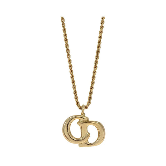 Christian Dior CD Pendant Gold-plated, Gold, Gold Plated, Necklace