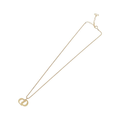 Christian Dior CD Pendant Metal, Gold, Metal, Necklace