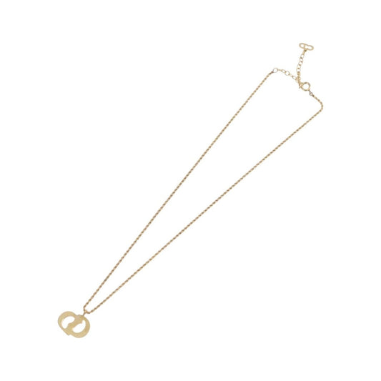 Christian Dior CD Pendant Metal, Gold, Metal, Necklace