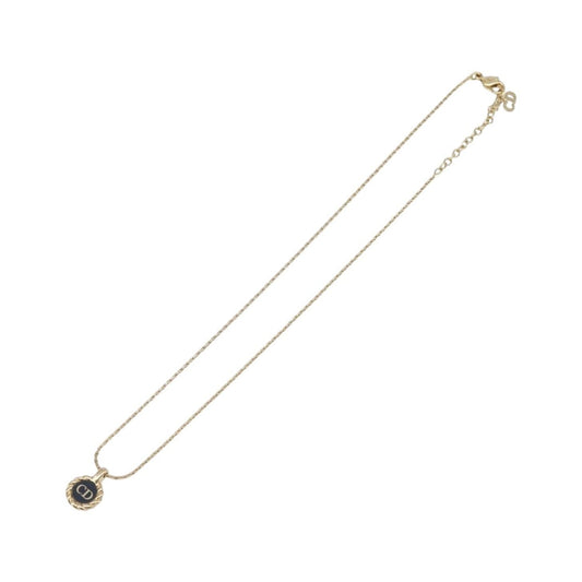 Christian Dior CD Pendant Metal, Gold, Metal, Necklace