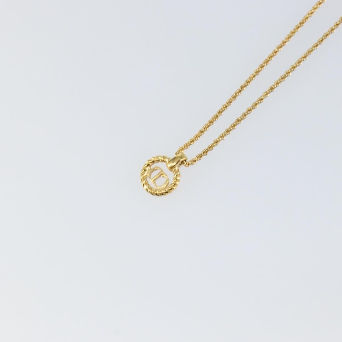 Christian Dior CD Round Pendant Necklace - Brandsamsara