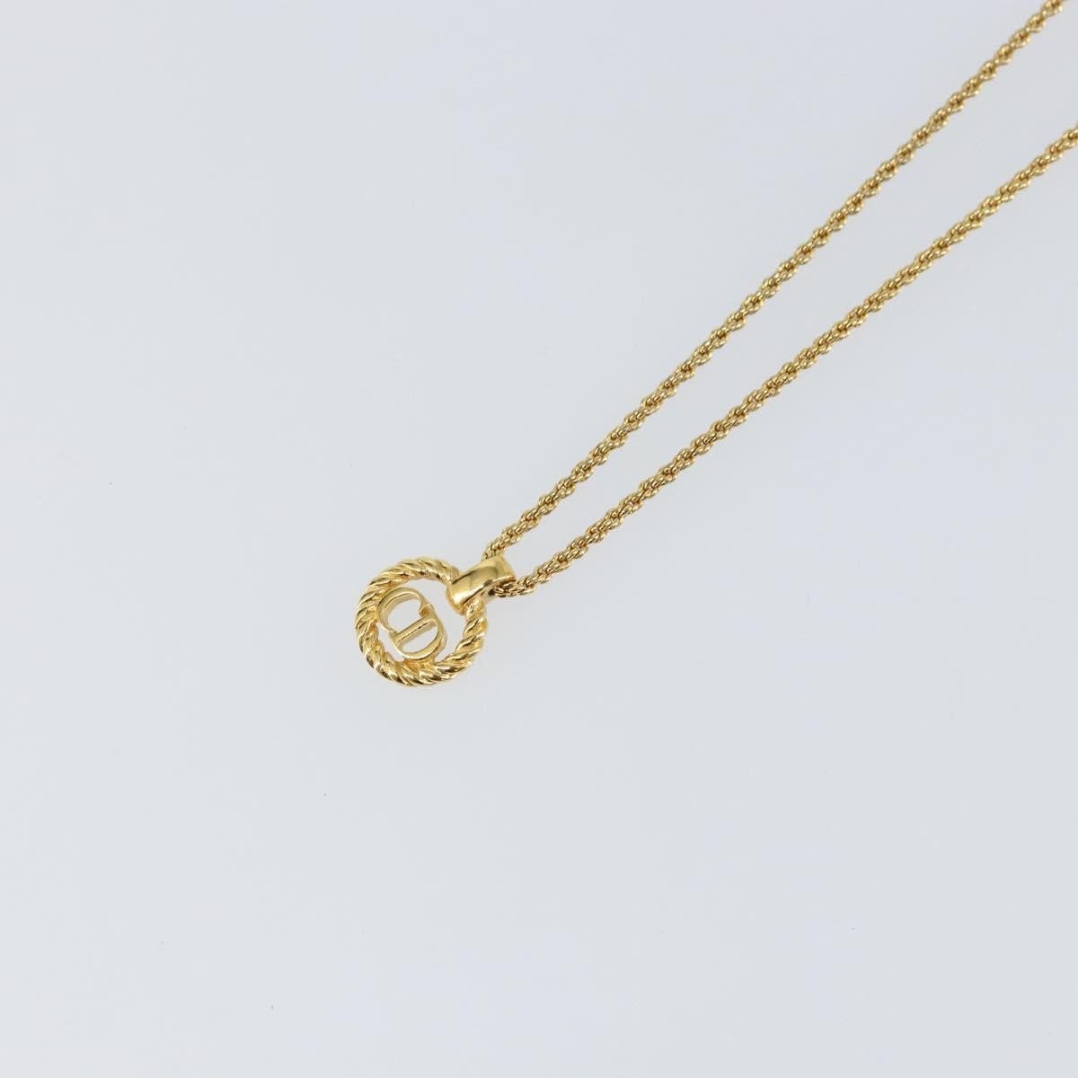 Christian Dior CD Round Pendant Necklace - Brandsamsara
