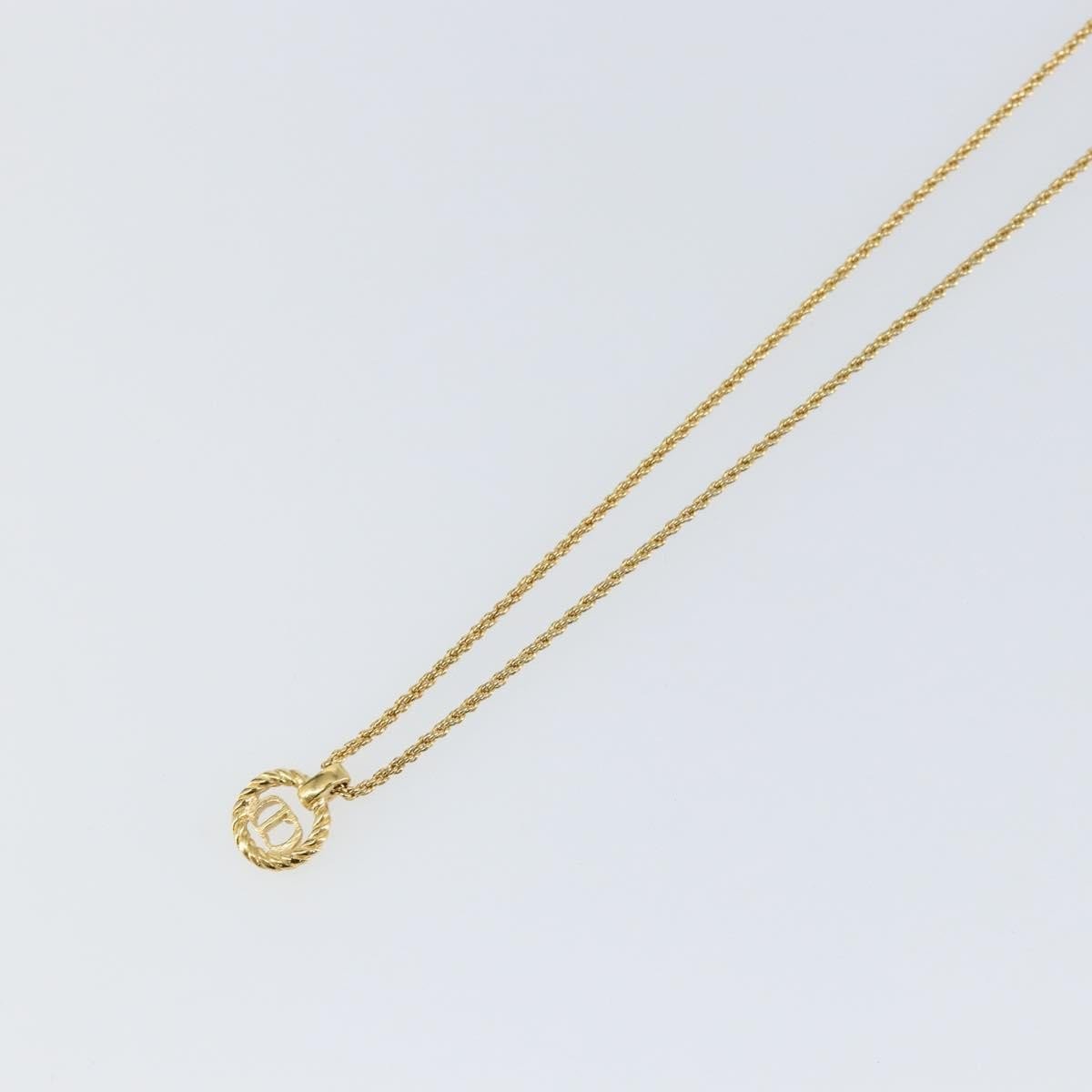 Christian Dior CD Round Pendant Necklace - Brandsamsara