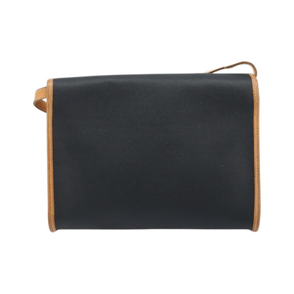 Christian Dior CD Shoulder bag Canvas and Leather, Black, Canvas, Shoulder Bag