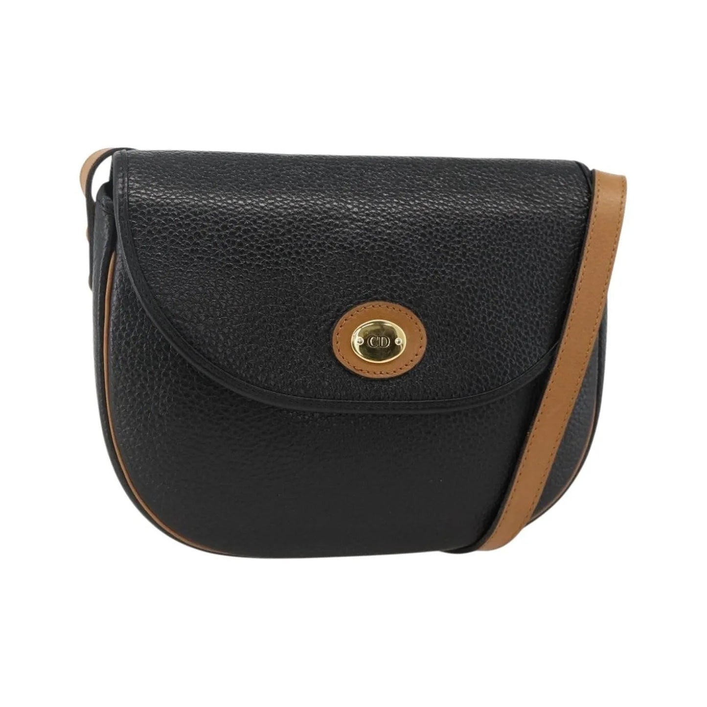 Christian Dior CD Shoulder bag Leather, Black, Leather, Shoulder Bag