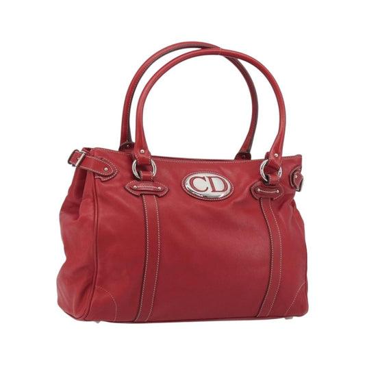Christian Dior CD Shoulder bag Leather, Red, Leather, Shoulder Bag