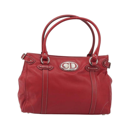 Christian Dior CD Shoulder bag Leather, Red, Leather, Shoulder Bag