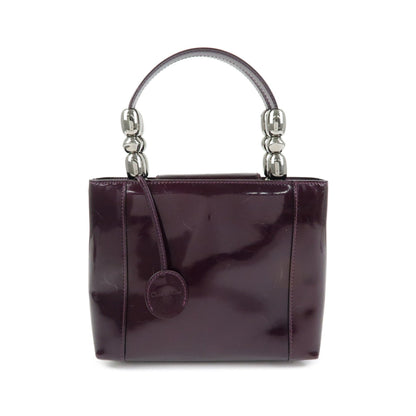 Christian Dior Handbag Leather, Purple, Patent Leather, Handbag