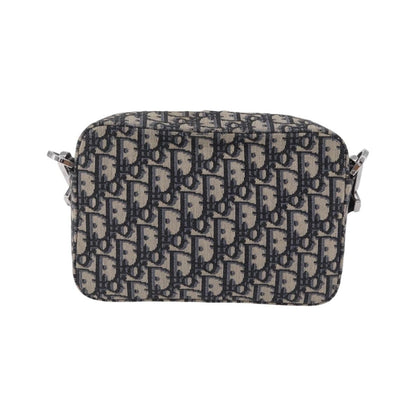 Christian Dior Kenny Scharf Safari Messenger Oblique Canvas with Applique, Navy, Canvas, Handbag