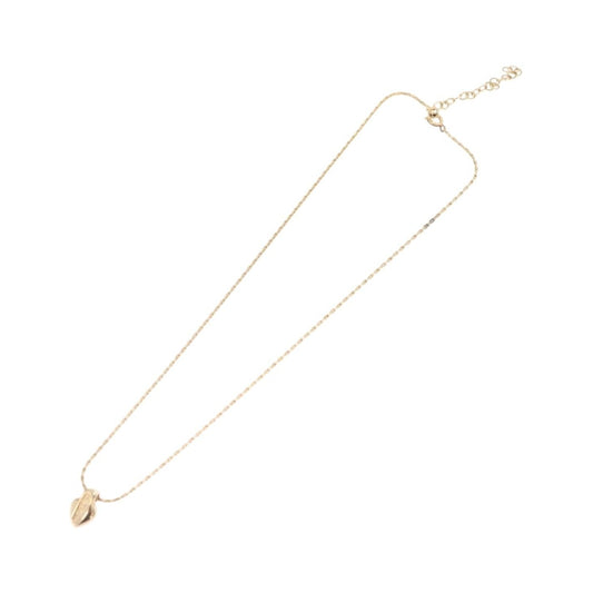 Christian Dior Logo Heart Pendant Metal, Gold, Metal, Necklace