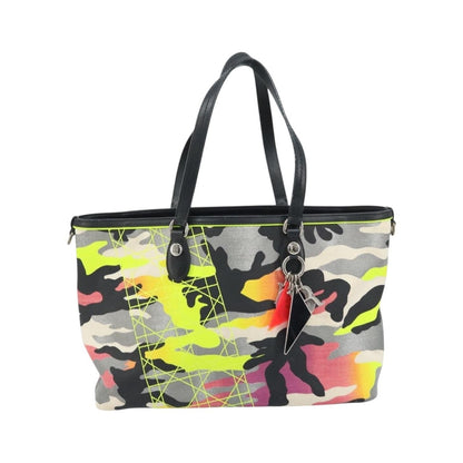 Christian Dior Open Limited Edition Anselm Reyle Camouflage Canvas, Multicolour, Canvas, Tote Bag