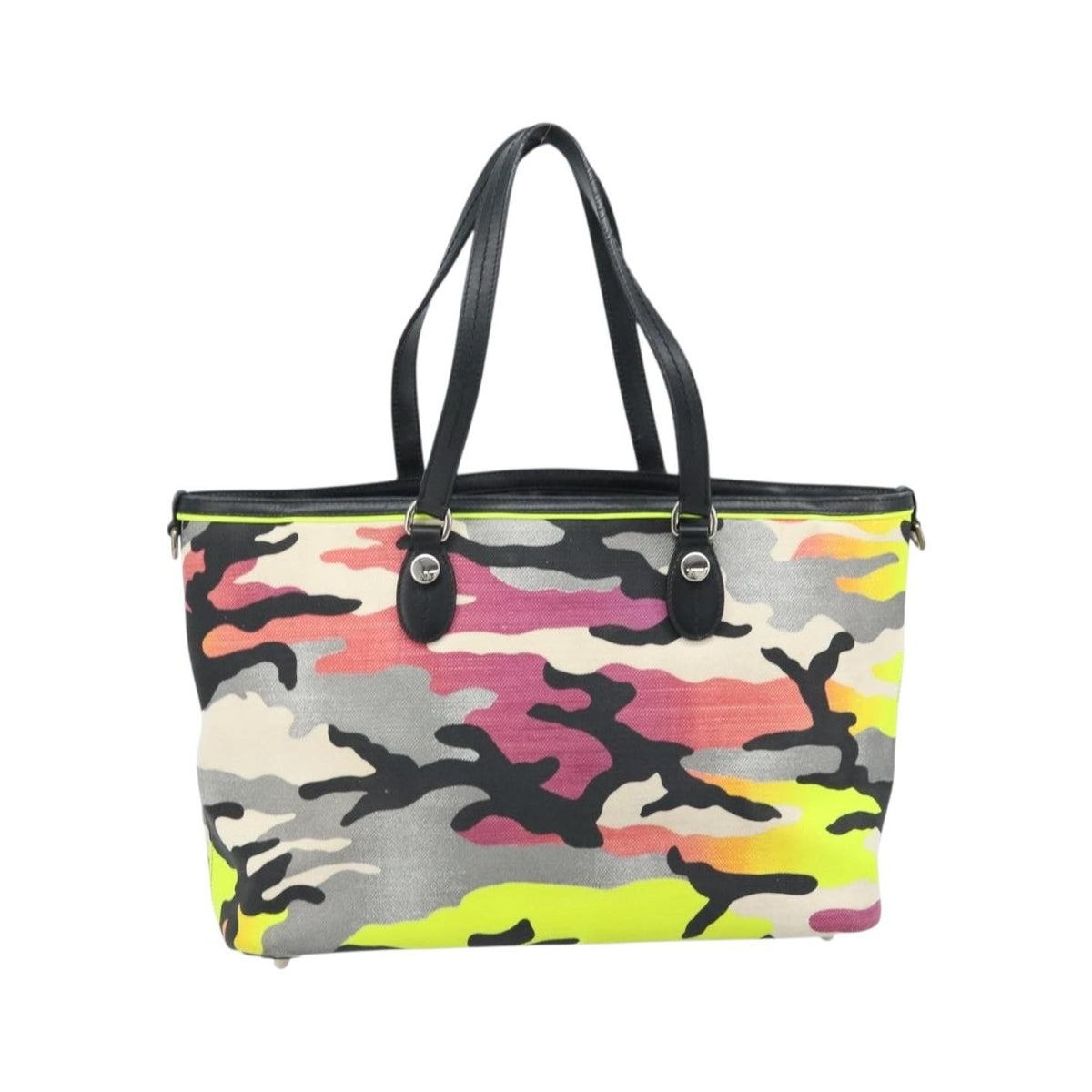 Christian Dior Open Limited Edition Anselm Reyle Camouflage Canvas, Multicolour, Canvas, Tote Bag