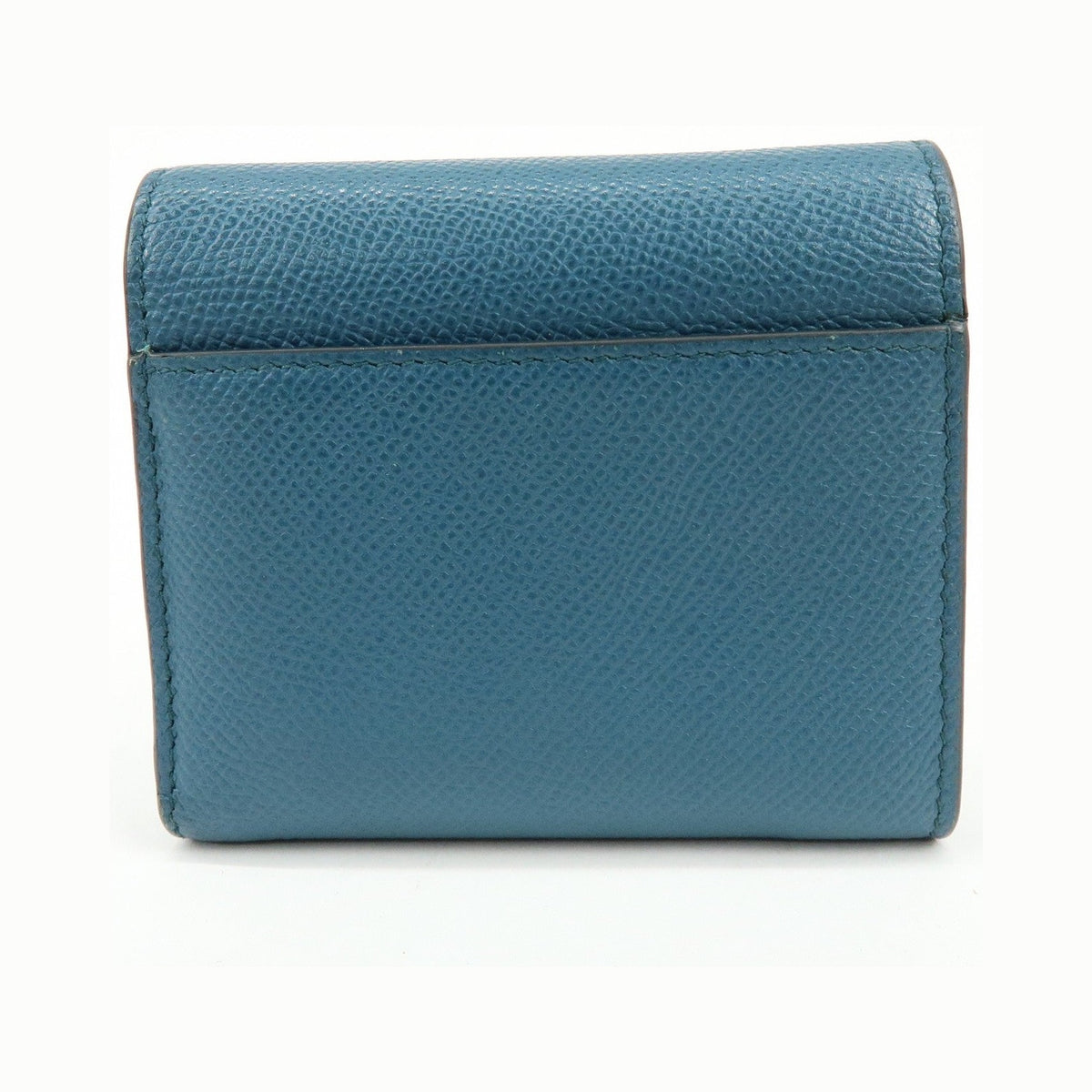 Christian Dior Saddle Flap Leather, Blue, Leather, Wallet