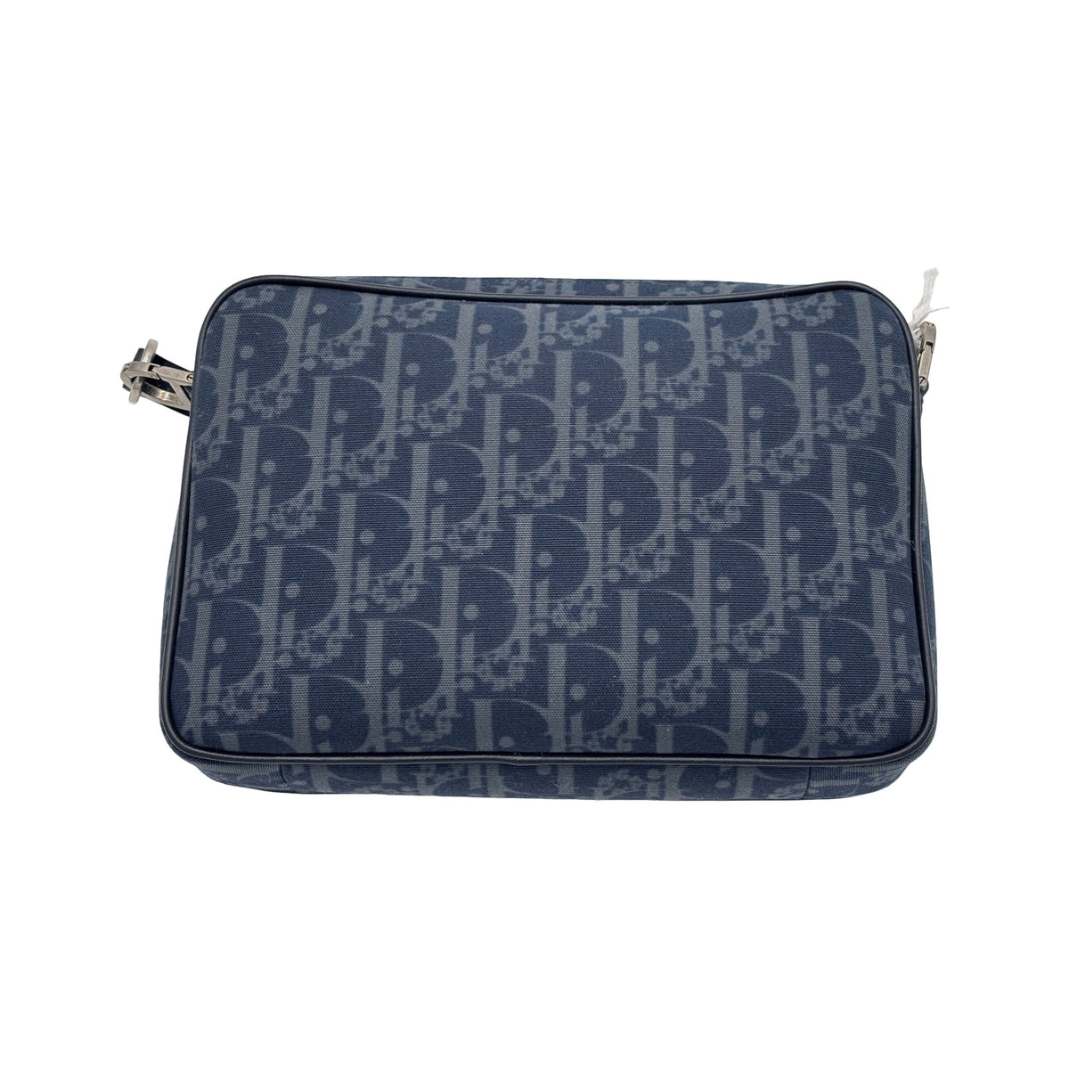 Christian Dior Saddle Triple Zip Leather, Black, Canvas, Crossbody Bag