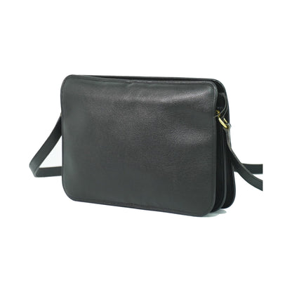 Christian Dior Shoulder Leather, Black, Leather, Shoulder Bag
