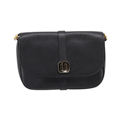 Christian Dior Shoulder Leather, Black, Leather, Shoulder Bag