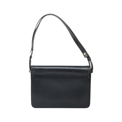 Christian Dior Shoulder Leather, Black, Leather, Shoulder Bag