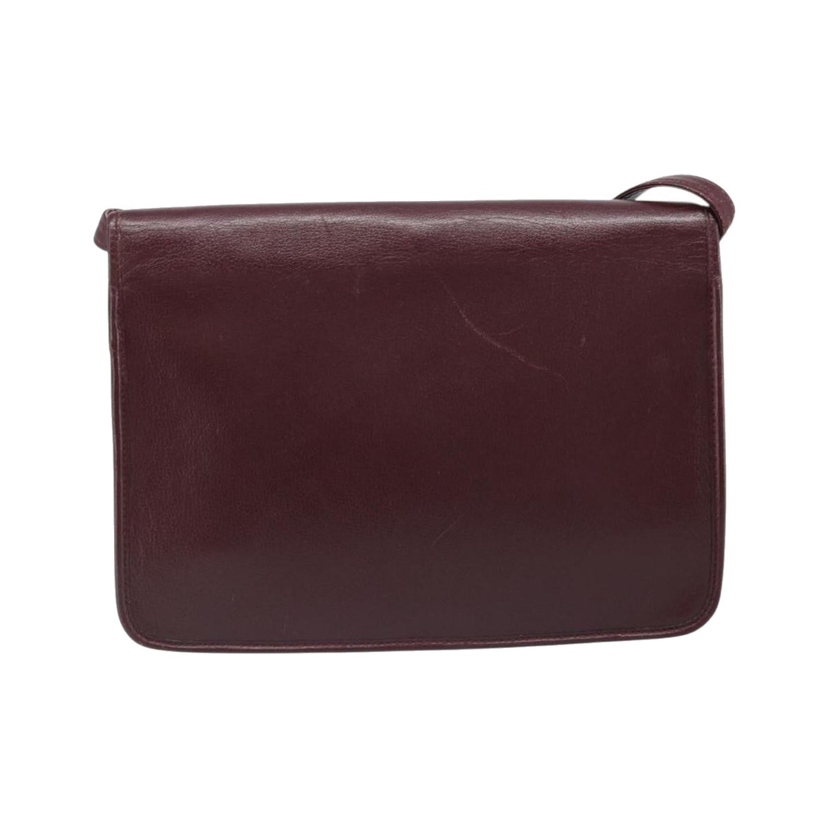 Christian Dior Shoulder Leather, Burgundy, Leather, Shoulder Bag