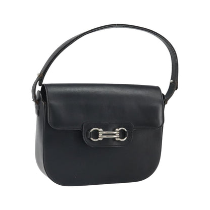 Christian Dior Shoulder Leather, Black, Leather, Shoulder Bag