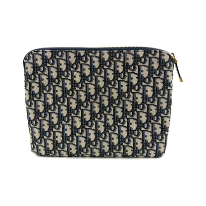 Christian Dior Travel Kit Oblique Canvas, Beige, Canvas, Toiletry Case