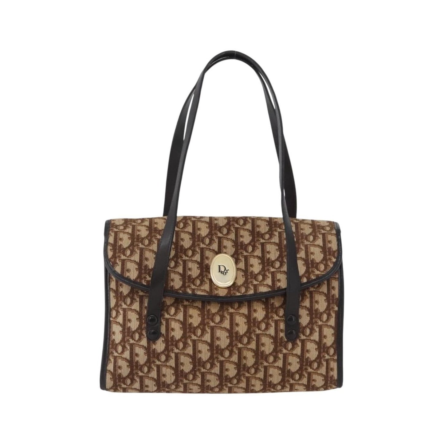 Christian Dior Trotter Canvas, Beige, Canvas, Shoulder Bag