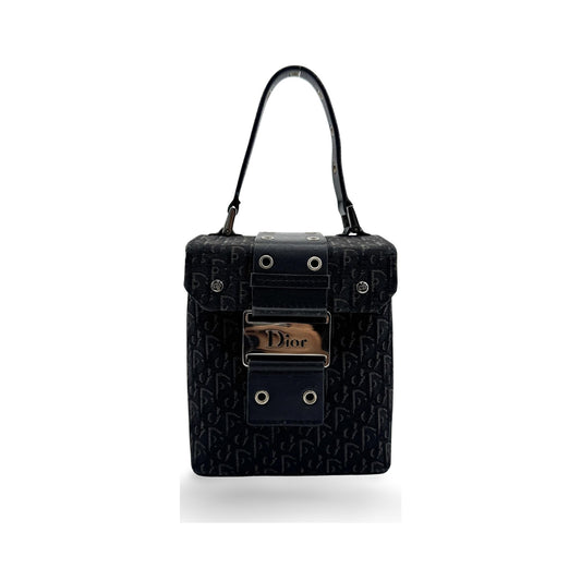 Christian Dior Trotter Canvas, Black, Canvas, Handbag