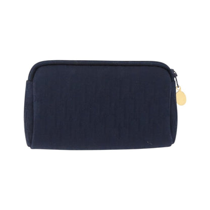 Christian Dior Trotter Clutch Trotter Canvas, Navy, Canvas, Clutch