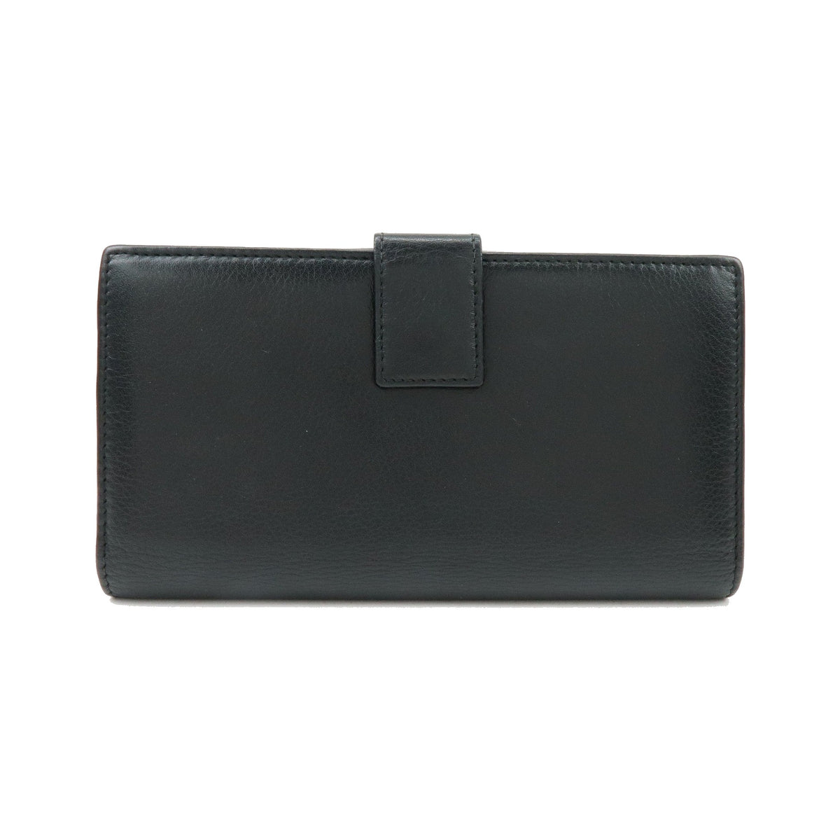 Christian Dior Trotter / Heart Motif Wallet Leather, Black, Leather, Wallet