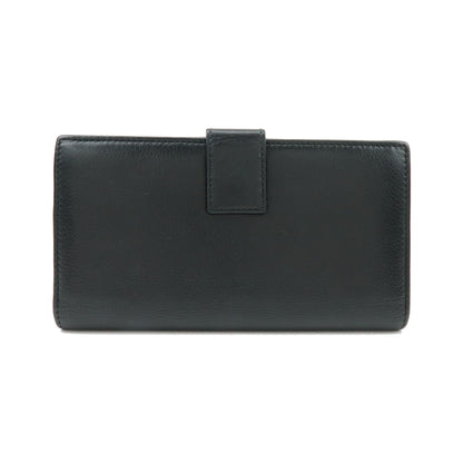 Christian Dior Trotter / Heart Motif Wallet Leather, Black, Leather, Wallet