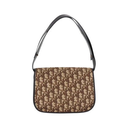 Christian Dior Trotter shoulder bag Sequins, Beige, Canvas, Shoulder Bag
