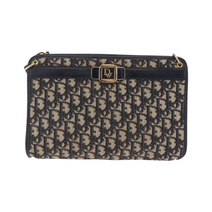 Christian Dior Trotter shoulder Canvas, Navy, Canvas, Handbag