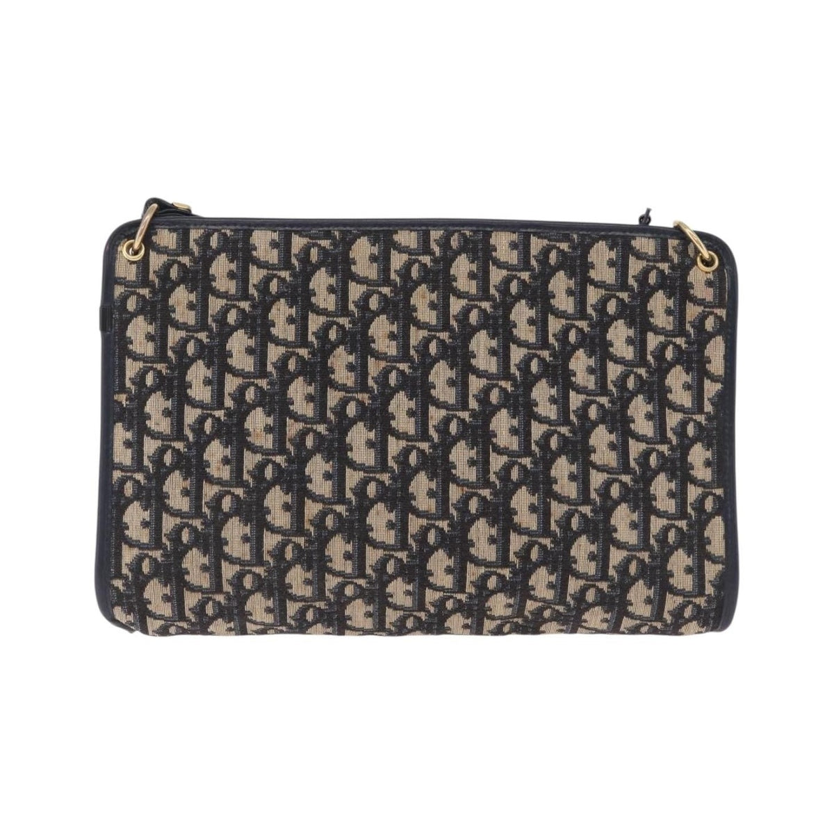 Christian Dior Trotter shoulder Canvas, Navy, Canvas, Handbag
