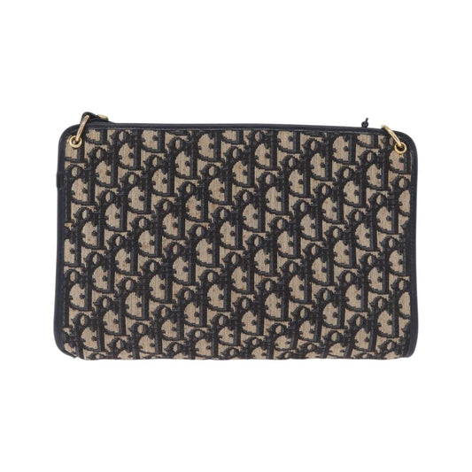 Christian Dior Trotter shoulder Canvas, Navy, Canvas, Handbag