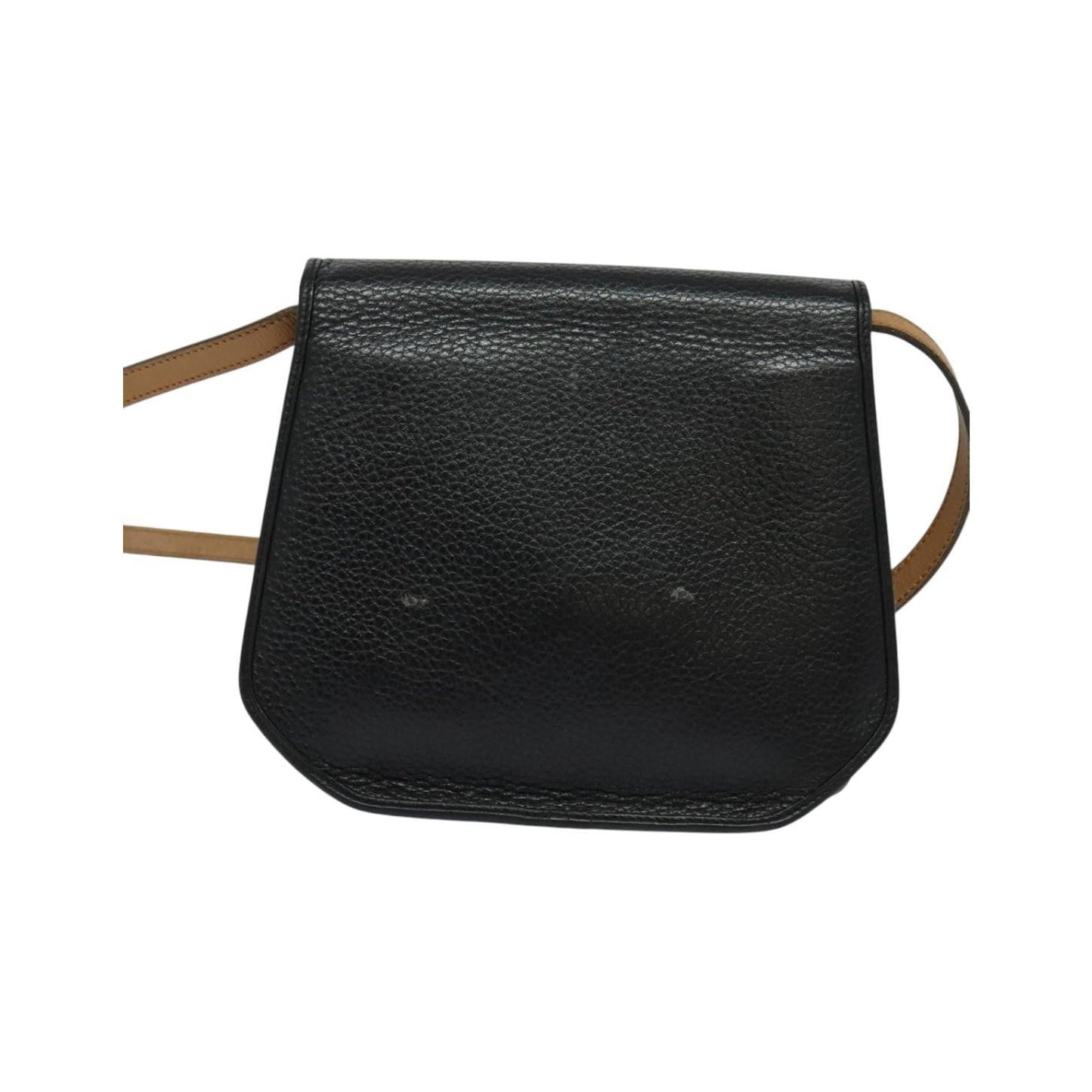 Christian Dior Vintage CD Flap Leather, Black, Leather, Shoulder Bag