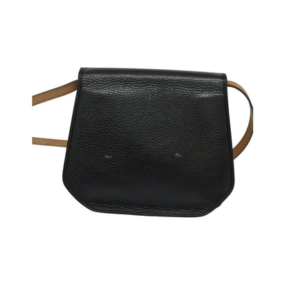 Christian Dior Vintage CD Flap Leather, Black, Leather, Shoulder Bag