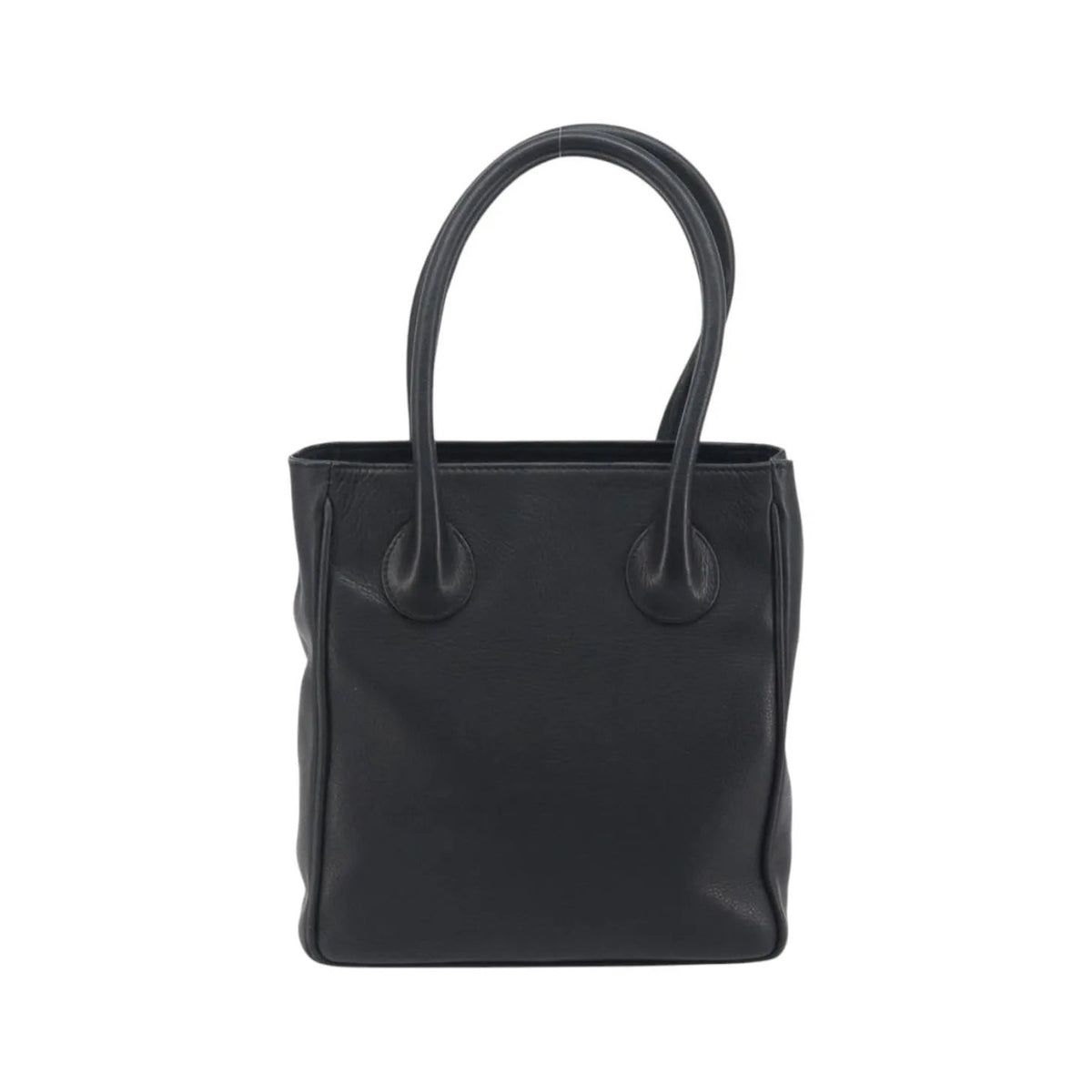 Christian Dior Vintage CD Logo Tote Leather, Black, Leather, Handbag