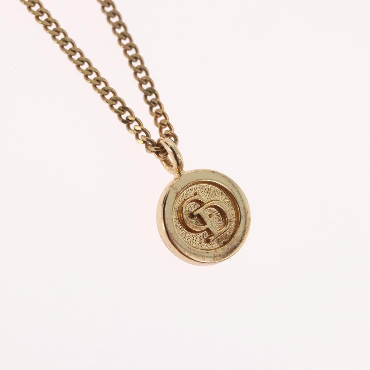 Christian Dior Vintage CD Round Pendant Necklace - Brandsamsara