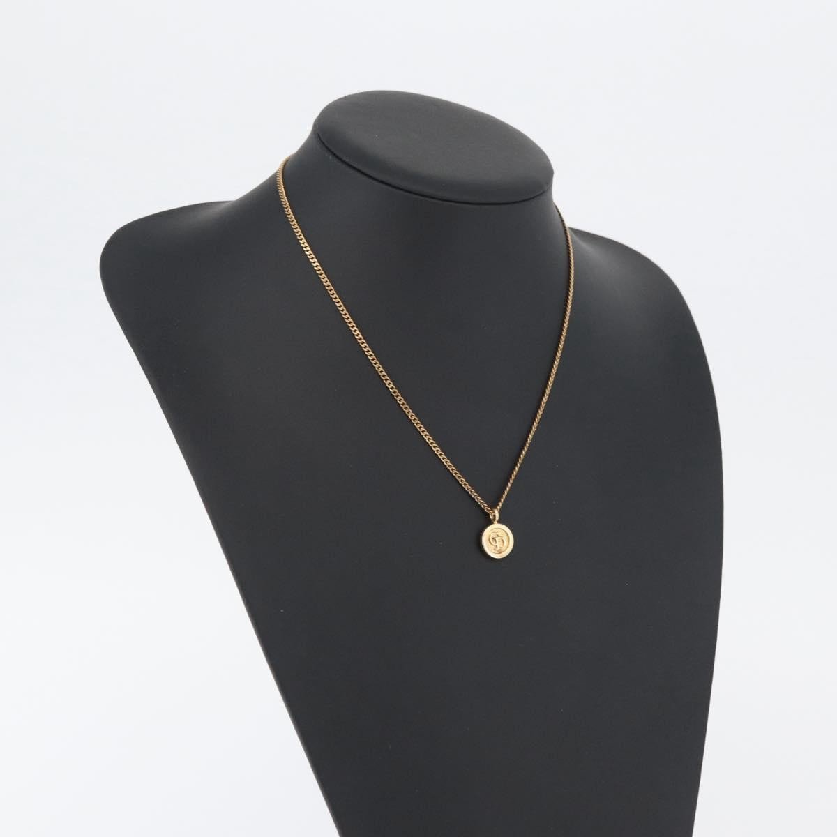 Christian Dior Vintage CD Round Pendant Necklace - Brandsamsara