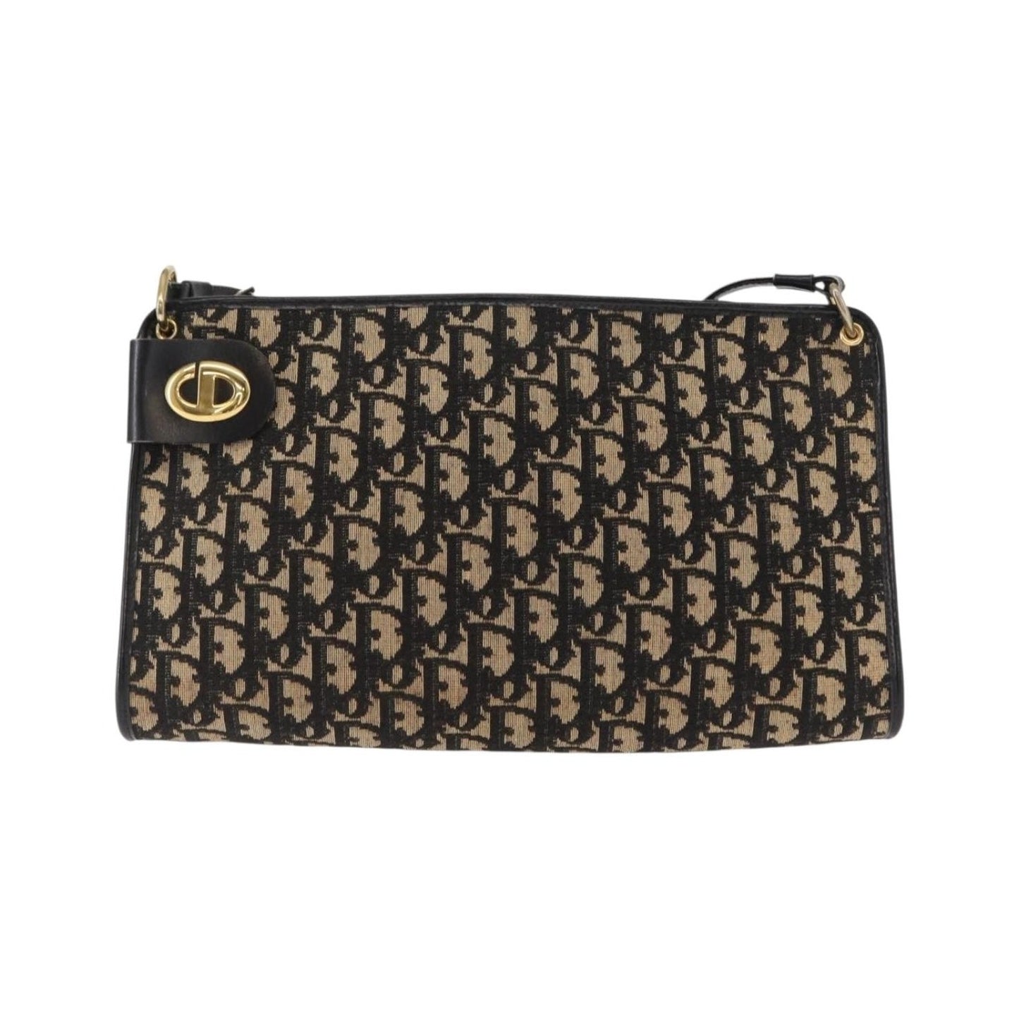 Christian Dior Vintage CD trotter Canvas, Black, Canvas, Shoulder Bag
