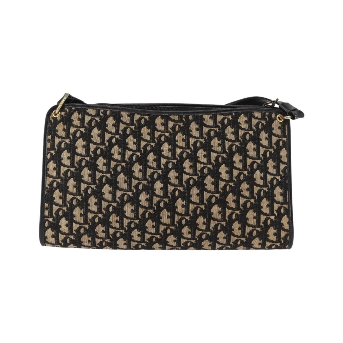 Christian Dior Vintage CD trotter Canvas, Black, Canvas, Shoulder Bag