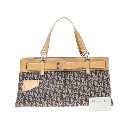 Christian Dior Vintage CD trotter Canvas, Brown, Canvas, Shoulder Bag
