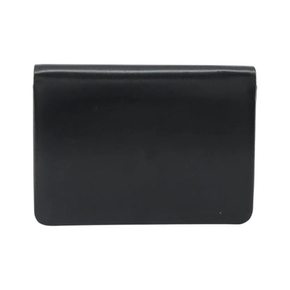 Christian Dior Vintage Clipper closure clutch with logo leather, Black, Leather, Crossbody Bag