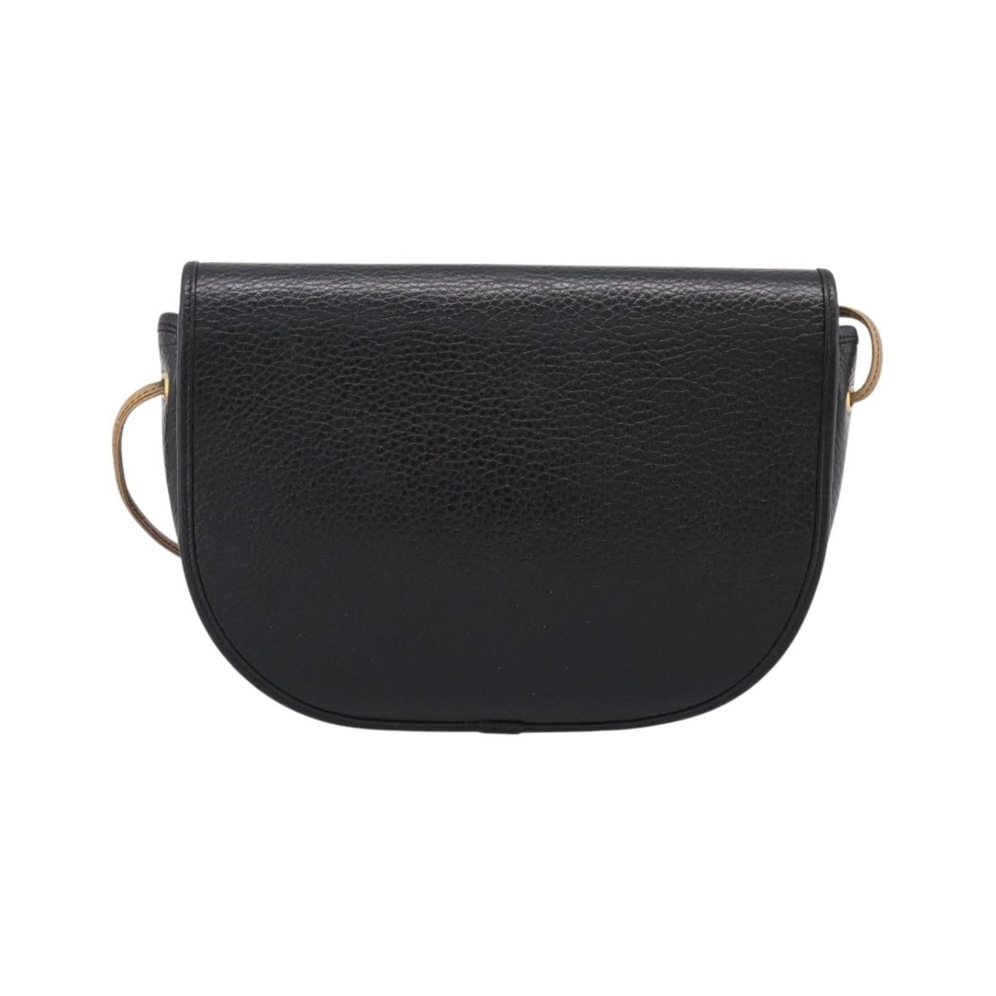 Christian Dior Vintage Flap Canvas, Black, Leather, Shoulder Bag