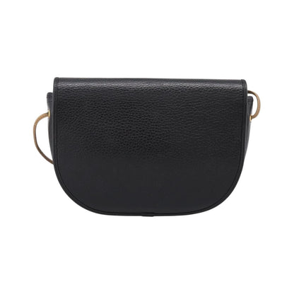 Christian Dior Vintage Flap Canvas, Black, Leather, Shoulder Bag