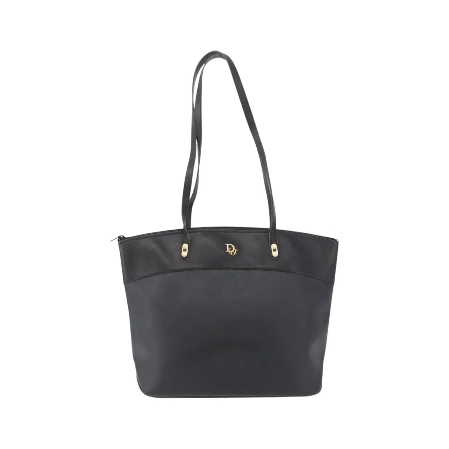Christian Dior Vintage Honeycomb Canvas, Black, PVC, Shoulder Bag