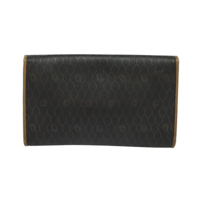 Christian Dior Vintage Honeycomb chain Canvas, Black, Canvas, Shoulder Bag