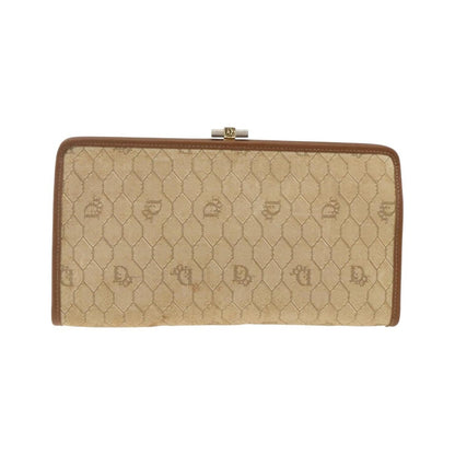 Christian Dior Vintage honeycomb clutch Canvas, Beige, Canvas, Clutch