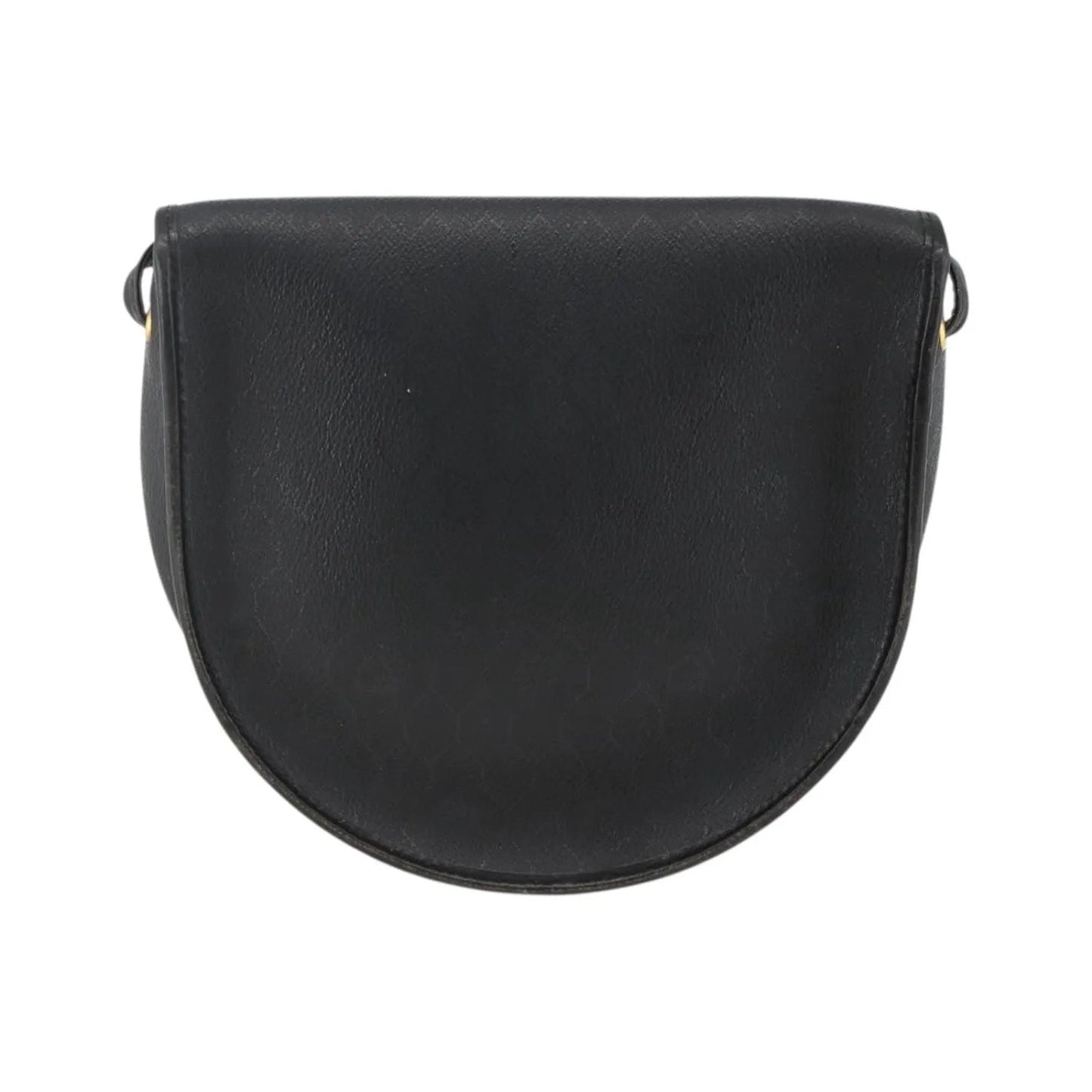 Christian Dior Vintage Honeycomb Flap Coated Canvas, Black, Canvas, Shoulder Bag