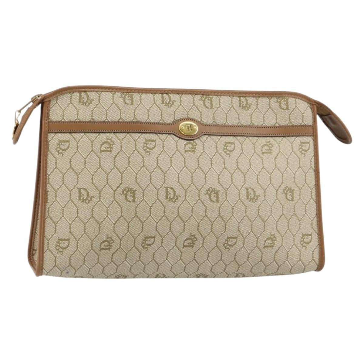 Christian Dior Vintage Honeycomb Zip Pouch - Brandsamsara